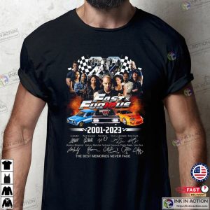 Signature All Characters Fast And Furious T Shirt best fast and furious 4 Ink In Action
