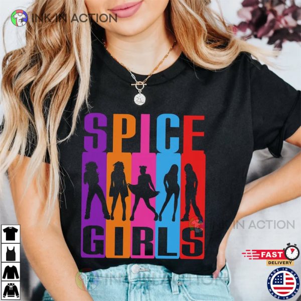 Spice Girls 90s Nostalgia Tee, Spice World Tour T-shirt