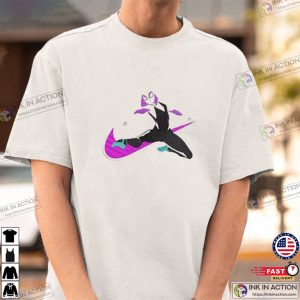 Spider Gwen x nike swoosh logo spider man across Graphic Shirt 2