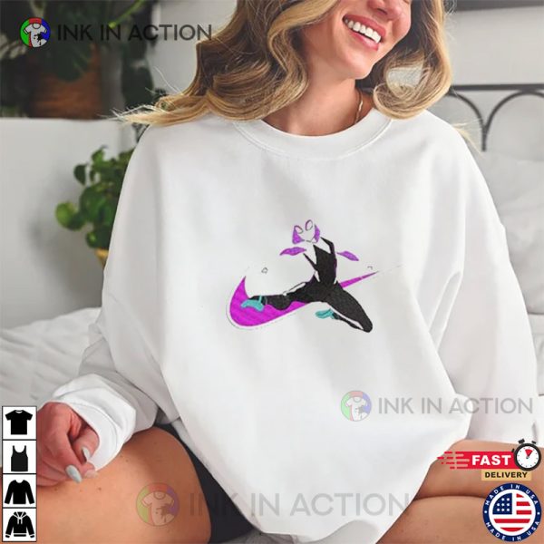 Spider-Gwen x Nike Swoosh Logo, Spider Man Across Graphic Shirt