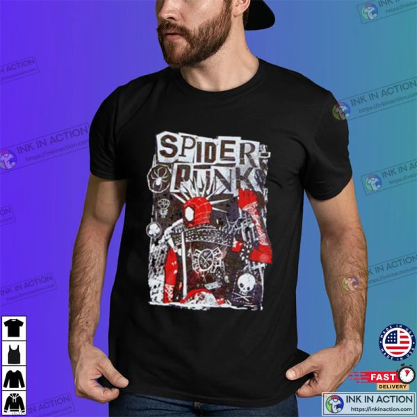 Spider Man Across The Spider Verse Spider Punk Shirt