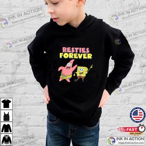 SpongeBob square pants Besties Forever best friends forever T Shirt 3 Ink In Action