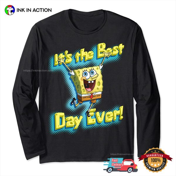 SpongeBob Square Pants-It’s The Best Day Ever Graphic T-Shirt