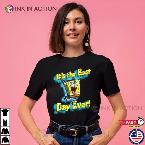 SpongeBob Square Pants-It’s The Best Day Ever Graphic T-Shirt