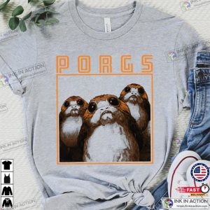 Star Wars Last Jedi Porgs Graphic Shirt