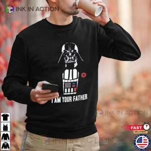 Star Wars Movie Darth Vader I Am Your Father Black T shirt 0 Ink In Action