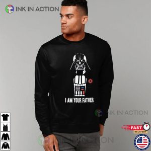 Star Wars Movie Darth Vader I Am Your Father Black T shirt 2 Ink In Action
