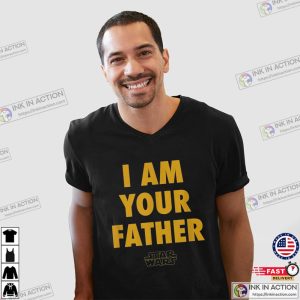 Star Wars Vader Father i am your father Black T Shirt 2 Ink In Action