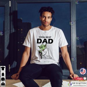 Star Wars Yoda Lightsaber best dad Fathers Day Trending Shirt Ink In Action