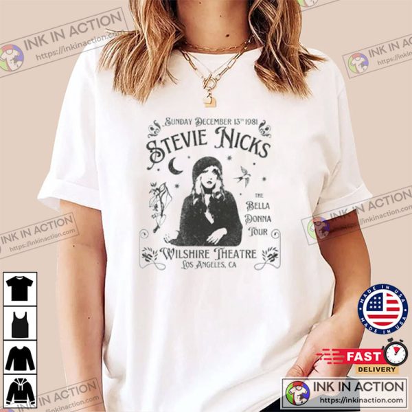 Stevie Nicks Vintage T-shirt, 80s Rock Gift
