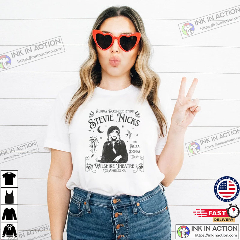 Stevie Nicks Vintage T-shirt, 80s Rock Gift