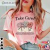 Take Care Graphic Comfort Colors Shirt, Retro Mental Health Awareness Shirt