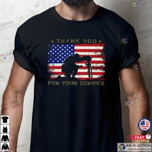 Thank You For Your Service Patriotic Memorial Day T-Shirt