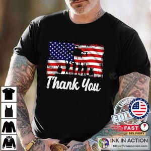 Thank You Veteran Army USA Memorial Day T-Shirt