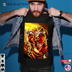 The Flash Comic Shirt 2 Ink In Action