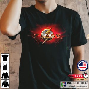 The Flash DC Movie 2023 Logo Shirt 2 Ink In Action