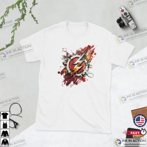 The Flash Logo Art Painting Shirt 1 Ink In Action