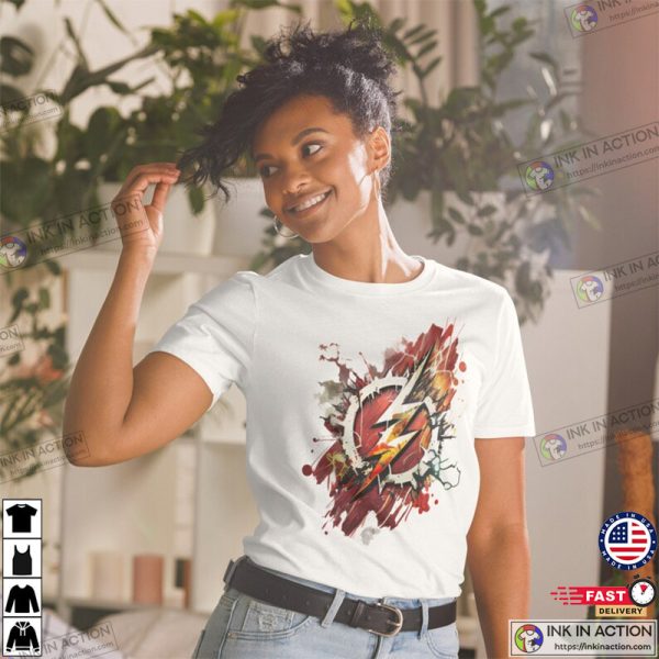 The Flash Logo Art Painting Shirt