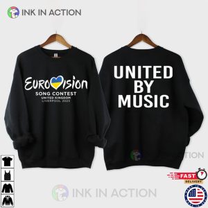 The eurovision song Contest 2 Sides T Shirt 5 Ink In Action