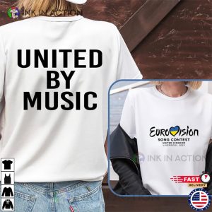 The eurovision song Contest 2 Sides T Shirt Ink In Action