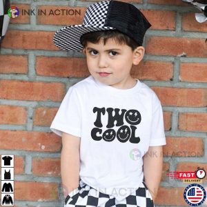 Two Cool Smile Face Kids Birthday Shirt Second Birthday 3