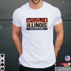 United States Of America, Illinois State T-Shirt, Chicago Illinois Souvenirs