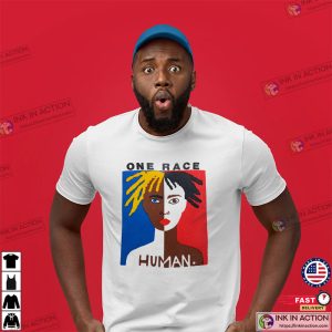 Vintage 90s one race human Graphic Shirt 0 Ink In Action