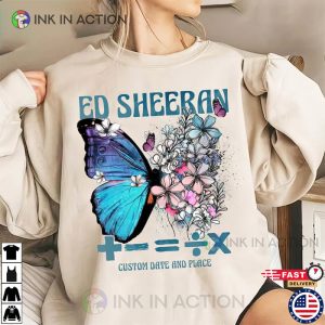 Vintage Butterfly Ed ed sheeran concert 2023 T shirt 2 Ink In Action