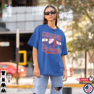Vintage Chicago Cub EST 1870 Shirt Baseball Game Day 1 Ink In Action