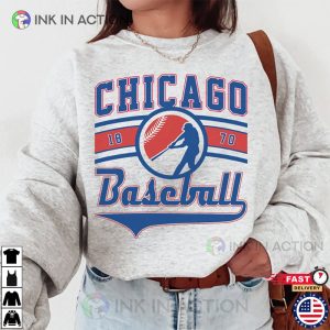Vintage Chicago Cub EST 1870 Shirt Baseball Game Day 2 Ink In Action