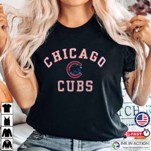 Vintage Chicago Cubs Logo MLB Baseball Shirt 2 Ink In Action