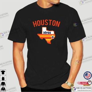 Vintage Houston Baseball Team City Map american baseball Shirt 3 Ink In Action