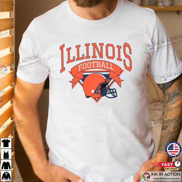 Vintage Illinois Football Shirt, Urbana-Champaign