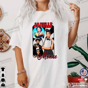 Vintage Janelle Monae Unisex T shirt 2 Ink In Action