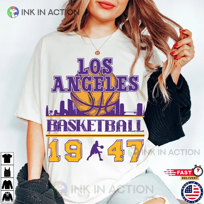 Vintage Los Angeles Lakers, Lakers Champions Shirt - Ink In Action