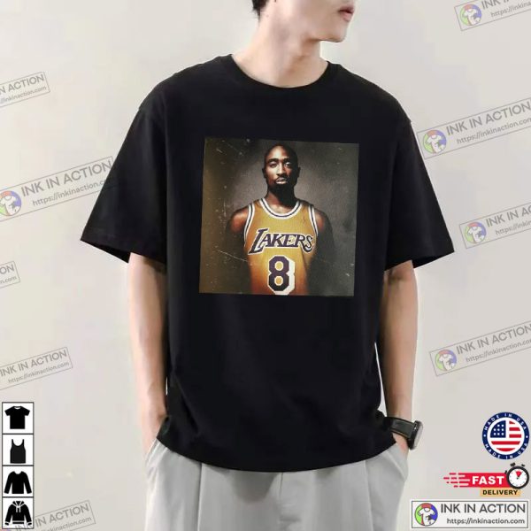 Vintage Tupac Lakers Jersey,  Los Angeles Basketball T-shirt