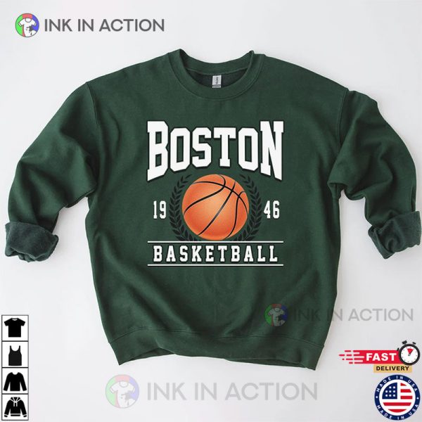 Vintage Boston Celtics Basketball 1946 T-Shirt