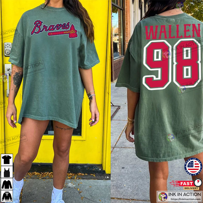 98 Braves Jersey Style Tshirt