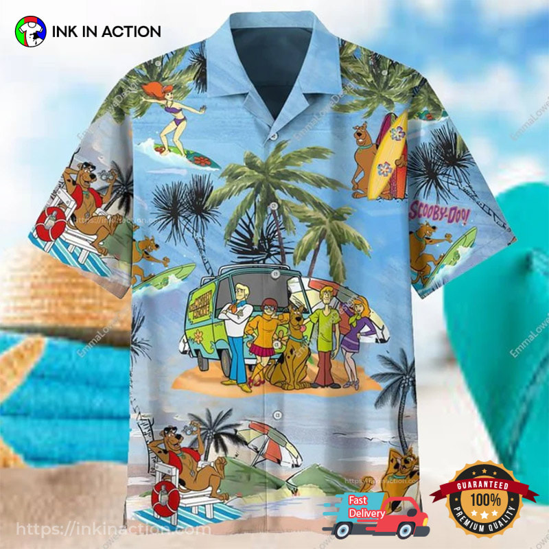Aloha Scooby Doo Tropical Flower Hawaiian Shirt