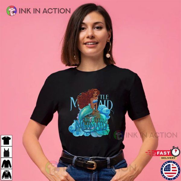 Ariel Black Disney The Little Mermaid Live Action 2023 Shirt