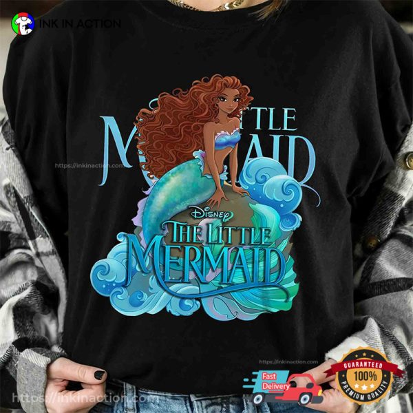 Ariel Black Disney The Little Mermaid Live Action 2023 Shirt