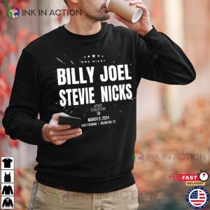 billy joel and stevie nicks dallas 2023 tour att stadium Concert Shirt Ink In Action