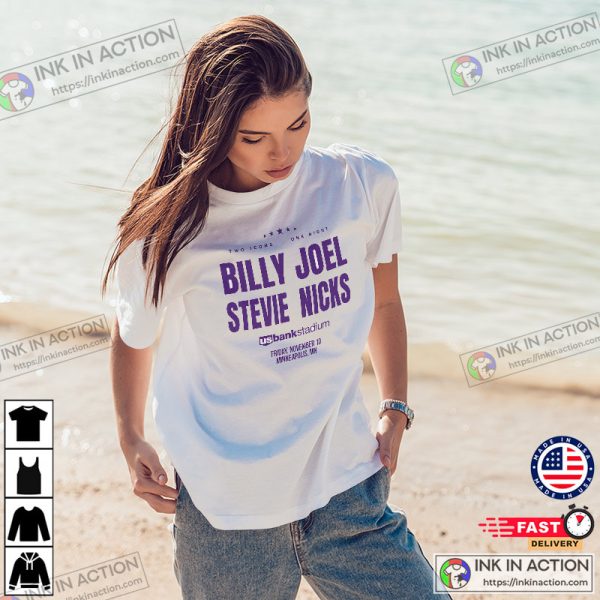 Billy Joel And Stevie Nicks Minneapolis, Us Bank Stadium Concerts Shirt