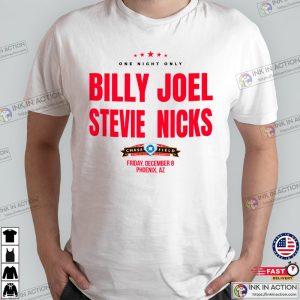 billy joel and stevie nicks phoenix Tour 2023 chase field concert T shirt Ink In Action