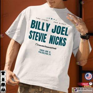 billy joel stevie nicks philadelphia Tour 2023 T shirt Ink In Action
