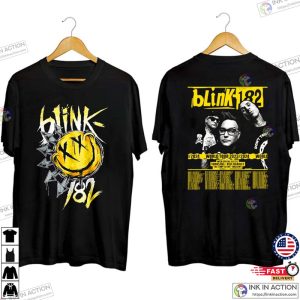 blink 182 tour 2023 Arrow Smiley 2 Sides Shirt 5 Ink In Action