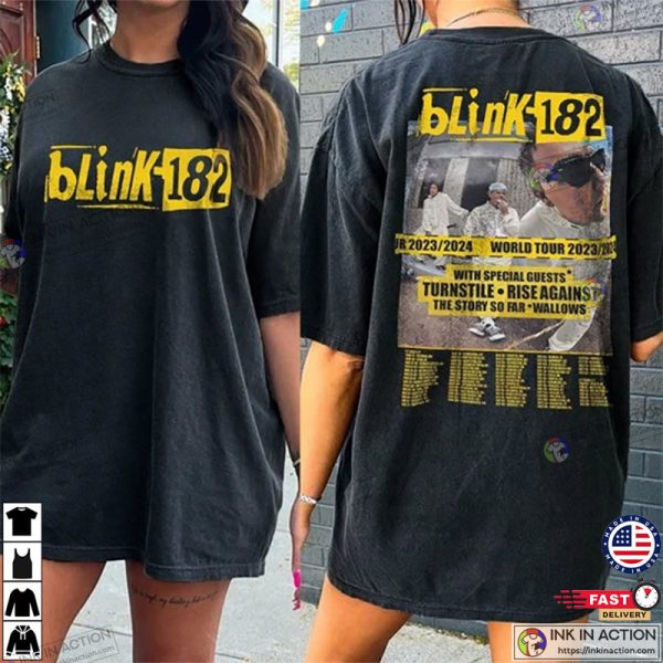 Blink 182 World Tour 20232024 Trending Shirt