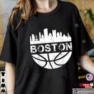 boston basketball Citiscape Classic Shirt 2 Ink In Action