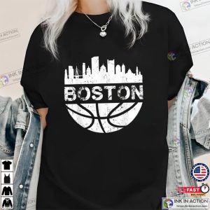 boston basketball Citiscape Classic Shirt Ink In Action