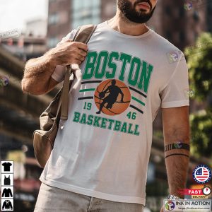 boston celtics basketball 1946 T Shirt 2 Ink In Action